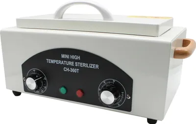Zdjęcie produktu dla Sterylizator na gorące powietrze, moc 300 W, temperatura do 220°C, czarno-srebrny