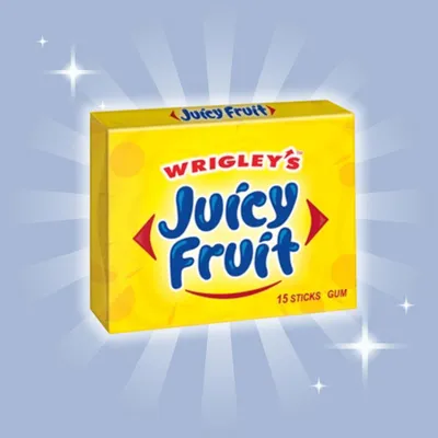 Produktbild von 1x Wrigley’s Juicy Fruit Original Kaugummi – 37,5 g – Klassischer fruchtiger Kaugummi-Geschmack+Heartforcards Versandschutz