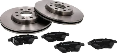 Produktbild von VAICO Bremsenset Vorne Bremsscheiben Beläge Satz für OPEL Corsa D Schrägheck (S07) 257mm