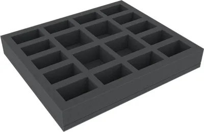 Productafbeelding van Schuimrubberinlegger van 285 x 245 x 40 mm met 18 compartimenten