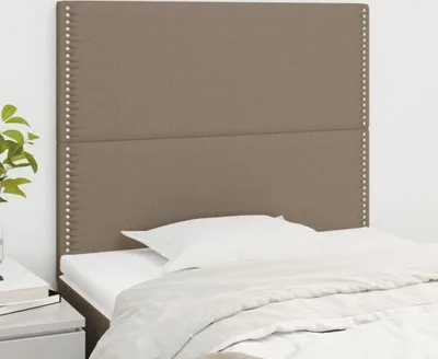 Produktbild von The Living Store Kopfteile 2 Stk. Taupe 100x5x78/88 cm Stoff