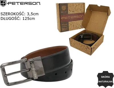 Obrázek produktu pro Peterson Pánský opasek s klasickou sponou Adileova černá 105cm