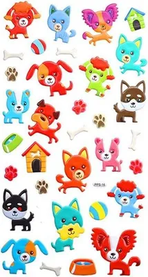 Produktbild von 3D-Aufkleber Hunde Titanum Craft-Fun Serie