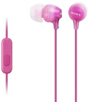 Produktbild von Sony MDR-EX15AP, Stereophonisch, 3,5 mm (1/8"), Omni, im Ohr, Pink, verkabelt
