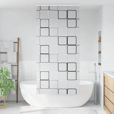 Immagine prodotto di Tenda a Rullo Doccia Cassonetto 110x240 cm Larghezza Tessuto