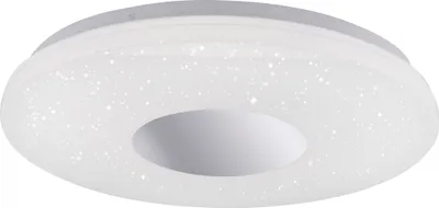 Produktbild von JUST LIGHT LED Deckenlampe LAVINIA 59cm Sternenhimmel Bewegungsmelder Dämmerungssensor Chrom Wohnbereich, z.B. Wohnzimmer, Schlafzimmer, Flur, Badezimmer, Küche