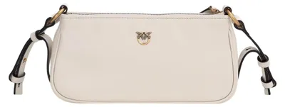Produktbild von Umhängetasche Half Moon Horizontal Mini Vite White + White + Antique Gold weiß