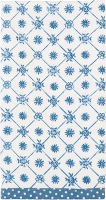 Image de Clayre & Eef Serviettes 6 pièces 40 x 40 cm bleu