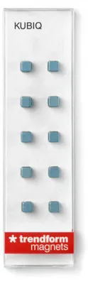 Productafbeelding van Trendform Magnet kubiq - set van 10 - Blauw