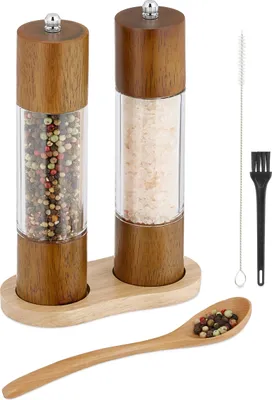 Produktbild von relaxdays Salz- und Pfeffermühle Set