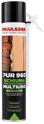 Immagine prodotto di Friulsider PUR 960 MULTIUSO Schiuma Poliuretanica B3-Manuale Potere Riempitivo Sigillante e isolante