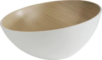 Produktbild von APS Frida Schale Holzoptik/weiß, Inhalt: 2,60 Liter, ø: 285 mm