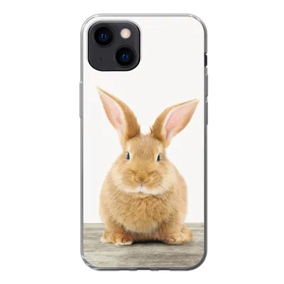 Produktbild von MuchoWow® Handyhülle Schutzhülle Hülle für iPhone 13 mini Kaninchen - Babykaninchen - Tiere - Kinder - Mädchen - Jungen Silikon Softcase Handy Hülle - Softcase