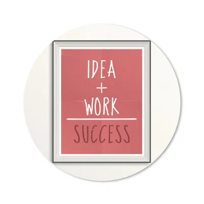 Produktbild von MuchoWow® Mauspad Mousepad Idee + Arbeit = Erfolg" - Sprichwörter - Zitate 40x40 cm - Mousepads - Maus Mat - Pad - Mausunterlage - Schreibtisch Accessoires