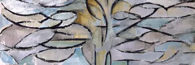 Obrázek produktu pro Piet Mondrian Art Print Obraz - Kvetoucí jabloň, 1912 (30 x 91 cm)