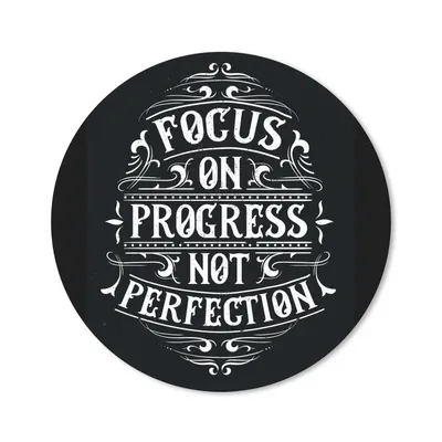 Produktbild von MuchoWow® Mauspad Mousepad Motivation - Briefe - Retro 20x20 cm - Mousepads - Maus Mat - Pad - Mausunterlage - Schreibtischmatte