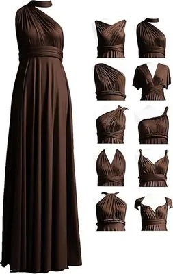 Produktbild von Infinity-Kleid lang maxi 72styles für Brautjungfern multifunktional