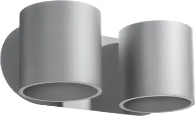 Produktbild von Wandleuchte ORBIS 2 grau 2xG9 8W Aluminium 10x12x26cm Sollux Lighting