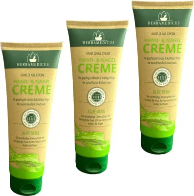 Produktbild von 3x125ml Herbamedicus Hand Creme Handcreme Kamille für empfindliche Hände
