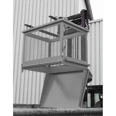 Produktbild von BAUER Gitter-Klappbodenbehälter - 1.000 l Volumen - 500 kg - Drahtgitterbox - mausgrau