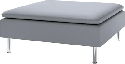 Produktbild von Dekoria Bezug für Söderhamn Fußhocker, grau, 93 x 93 x 40