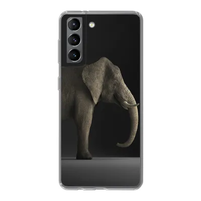 Produktbild von MuchoWow® Handyhülle Schutzhülle Hülle für Samsung Galaxy S21 Elefant - Tiere - Licht Silikon Softcase Handy Hülle - Softcase