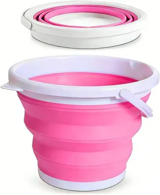 Produktbild von Faltbarer Eimer 5 l, Silikon, mit Griff, für Camping