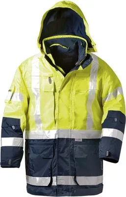 Produktbild von Feldtmann Jekyll Warnschutzparka Elysee 23421 gelb/marine, Größe 4XL
