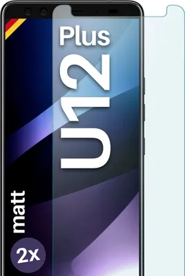 Produktbild von SCHUTZFOLIE FÜR HTC U12+ - MATTES GLAS, Stückzahl:2er Set