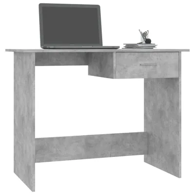 Produktbild von "2026 Aktion"Schreibtisch/Büro-Möbel - CLORIS - Computertisch moderner - Betongrau 100×50×76 cm Holzwerkstoff - DEMöbel6322094