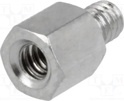 Productafbeelding van 10 afstandshulzen met schroefdraad, binnendiameter: 5 mm, buitendiameter: M3, artikelnummer: 2103X05/4, afstandhouders