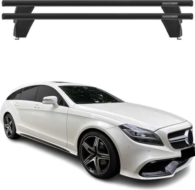 Image de Menabo Barres de toit Transversales pour Mercedes CLS X218 2012-2014 Alu Noir