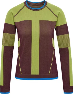 Produktbild von Hummel 228268 Seamless Langarm-t-shirt Grün,Braun M-L Frau Grün,Braun M-L