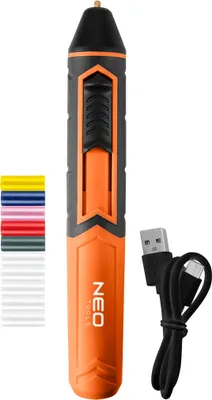 Produktbild von NEO TOOLS Stiftförmige Klebepistole Akku-Klebepistole Mini-Klebepistole Stiftförmige Kabellose 2000-mAh-USB-wiederaufladbare Lithium-Batterie -