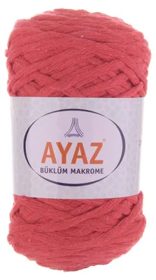 250g Strickgarn Büklüm Makrome Baumwollgarn koralle