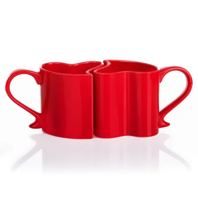 Produktbild von Tassen in der Liebe Rotes Set Ehemann Ehefrau Jahrestag