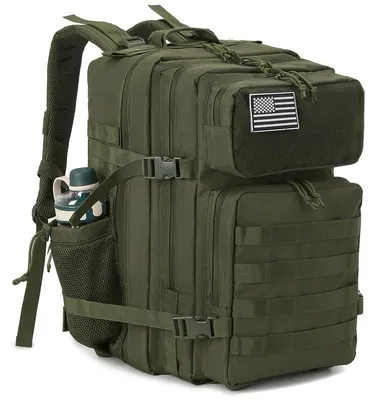 Productafbeelding van Militaire Tactische Rugzak 45L met flessenhouder