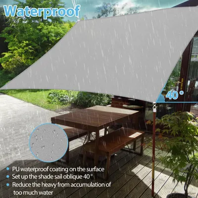Produktbild von Sonnensegel 3 x 4 m, wasserdicht, UV-Schutz, für Garten