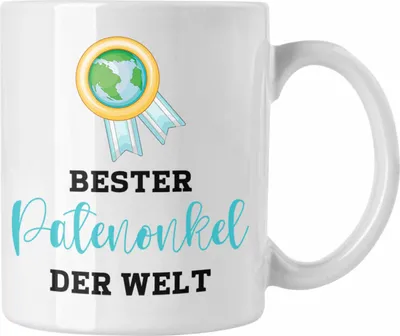 Produktbild von Trendation - Bester Patenonkel Der Welt Tasse Geschenk Geburtstag Weihnachten Lustig Geschenkideen von Nichte Lieblings Patenonkel (Weiß)