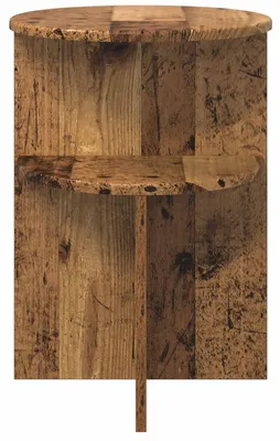 Produktbild von Möbel Konsolentische - Braun - CLORIS Beistelltisch mit Speicher Altholz Ø 39,5x55 cm Holzwerkstoff,6.9 Kg - 576030