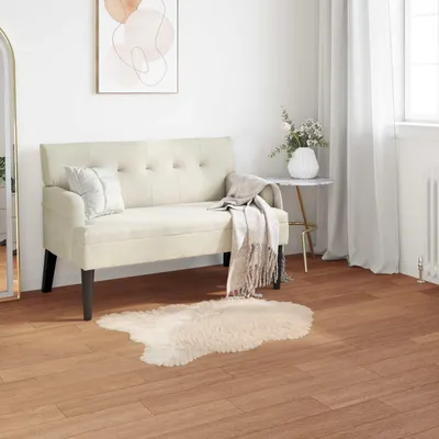 Produktbild von vidaXL Teppich aus Kunstschaffell TAFALLA Beige 60 x 90 cm Polyester
