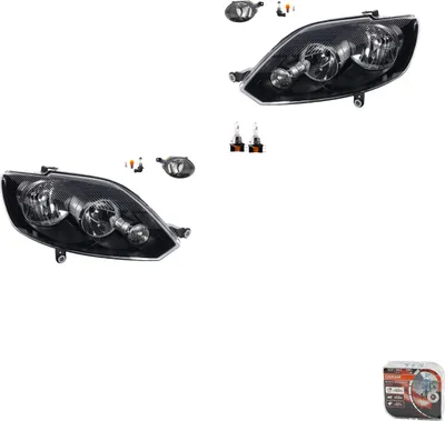 Zdjęcie produktu dla Zestaw reflektorów + żarówki Osram Night Breaker Laser, pasujące do VW Golf V (1K) 5M, lata produkcji 2009-2013, numery części: 5K0941699F, 5K0941699, 5K0941700F, 5K0941700, 5M1941005G, 5M1941029