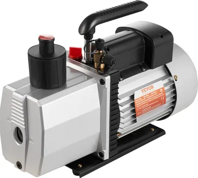 Obrázok produktu pre 8CFM Dvojstupňová rotačná lopatková profesionálna vákuová pumpa 15 mikrónov 3/4 HP