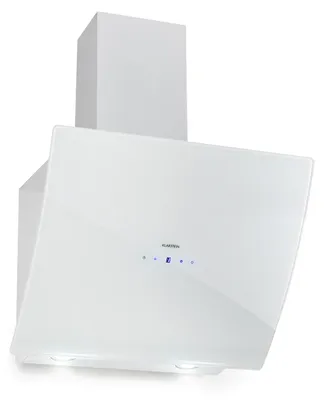 Image de Klarstein Hotte Aspirante 60cm, Hottes de Cuisine Inclinées, Filtre de Hotte en Aluminium, Débit d'Air Puissant 595m³/h, LED, Ecran Tactile, Extracteur d'Air Silencieux, Hotte Efficace avec Evacuation