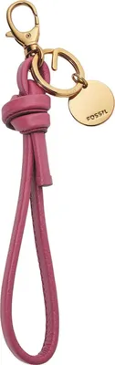 Produktbild von FOSSIL Leder Schlüsselanhänger Keyfob Key Ring Magenta pink