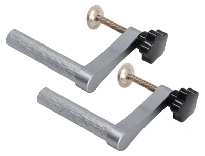 Imagen del producto de Juego de abrazaderas para bancos, 2 unidades, aleación de aluminio de 20 mm, ajustables, para trabajos en madera