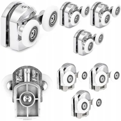 Produktbild von INEA RZ0758Z Duschkabinenrollen 25 mm Chrom 8 Stück