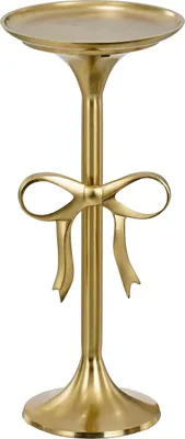 Produktbild von Mica Decorations Beistelltisch - H57 x Ø25 cm - Recyceltes Aluminium - Gold