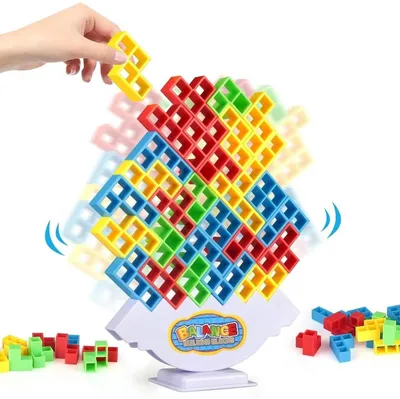 Produktbild von Minicee Stapelspiel mit 64 Bausteinen und 22 Karten, Balancespiel
