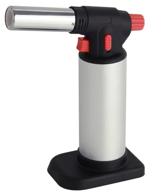 Produktbild von FMprofessional Küchengasbrenner unbefüllt 50ml, (Schwarz/Silber/Rot)